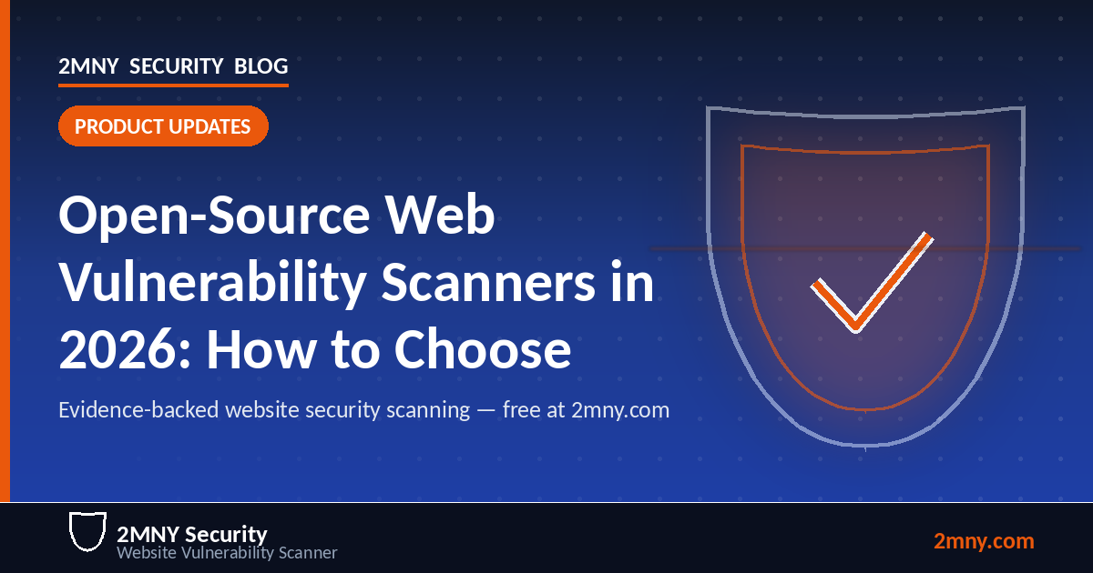 Open-Source Web Vulnerability Scanners in 2026: How to Choose